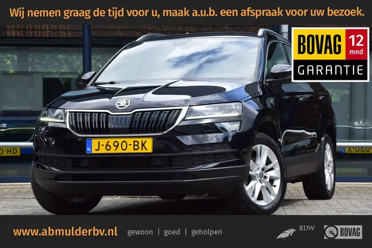 Skoda Karoq 1.5 TSI 150PK ACT Business Edition DSG Automaat | Org. NL | BOVAG Garantie | Lederen bekleding | Stoelverwarming | Stuurverwarming | Full LED koplampen |
