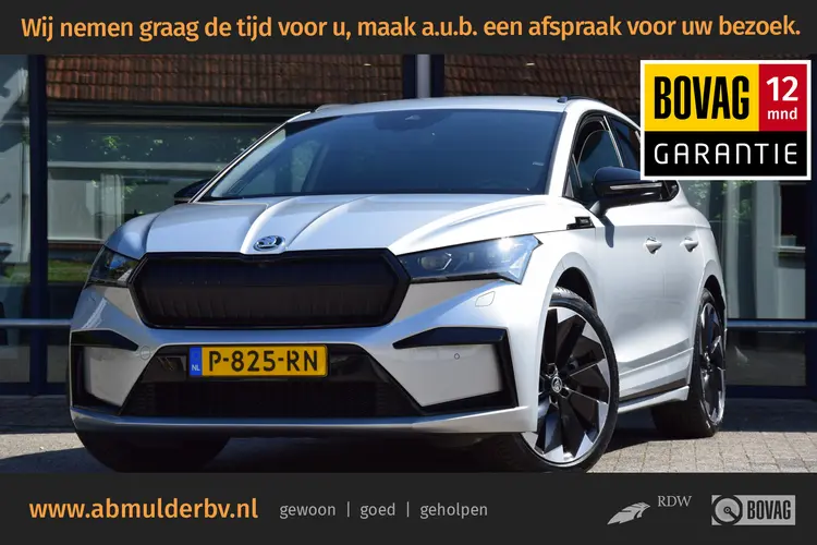 Skoda Enyaq iV 80 Sportline | Org. NL | BOVAG Garantie | SOH 95,32% |  Adaptive Cruise Control | 21'' Velgen | Matrix Koplampen |  Apple Carplay/Android Auto | Stoel&Stuurverwarming | Achteruitrijcamera |