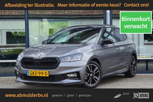 Skoda Fabia 1.0 TSI 116PK Monte Carlo DSG Automaat | Org. NL | Fabrieks Garantie | Stoelverwarming | Apple Carplay/Android Auto | Parkeersensoren voor en achter |