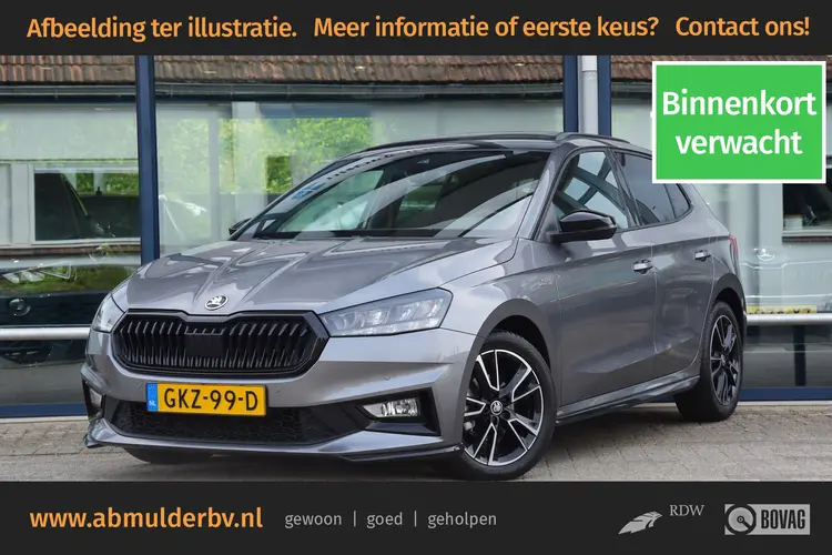 Skoda Fabia 1.0 TSI 116PK Monte Carlo DSG Automaat | Org. NL | Fabrieks Garantie | Stoelverwarming | Apple Carplay/Android Auto | Parkeersensoren voor en achter |