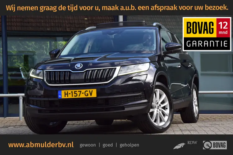 Skoda Kodiaq 1.5 TSI 150PK Business Edition DSG Automaat | Org. NL | BOVAG Garantie | Trekhaak | Adaptive Cruise | Elektrische Kofferklep | Camera | Full LED | Half Leder | Stoelverwarming |