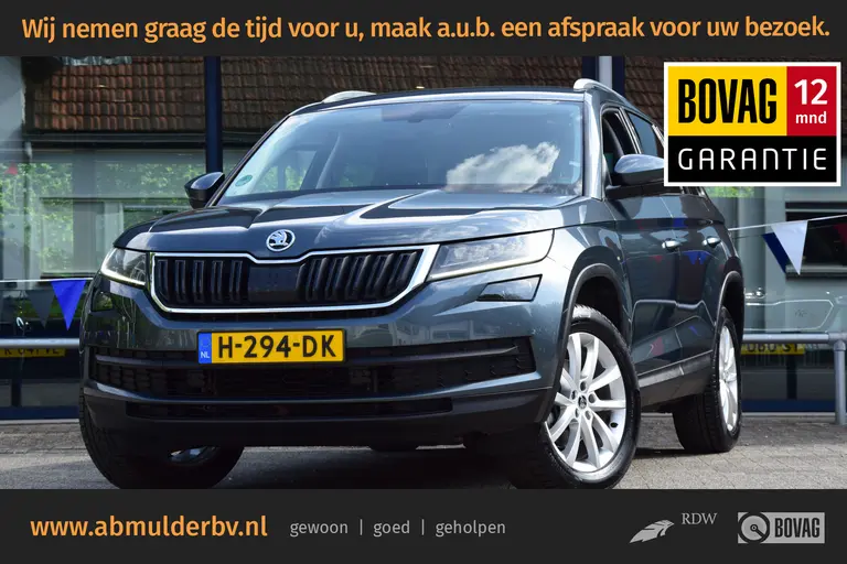 Skoda Kodiaq 1.5 TSI 150PK Business Edition DSG Automaat | Org. NL | BOVAG Garantie | Trekhaak | Achteruitrijcamera | Half Lederen Bekleding | Full LED | Navigatie | AppleCarplay/AndroidAuto | afbeelding 1