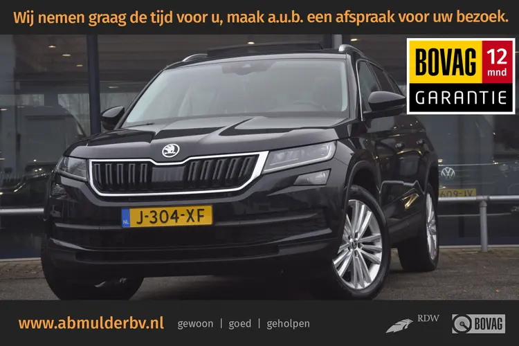 Skoda Kodiaq 1.5 TSI Business Edition DSG Automaat | Org. NL | BOVAG Garantie | Panoramadak | 19'' Velgen | Camera | Elektrische Kofferklep | Full LED | Half Leder/Alcantara |