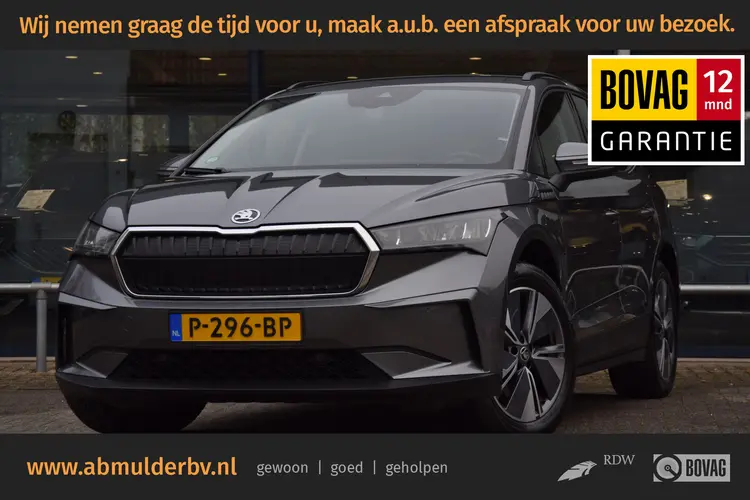 Skoda Enyaq iV 60 | Org. NL | BOVAG Garantie | SOH 92% | Voorstoelen + Achterbank verwarmd | Achteruitrijcamera | Adaptive Cruise Control | Elektrisch verstelbare bestuurdersstoel | Verwarmde voorruit |