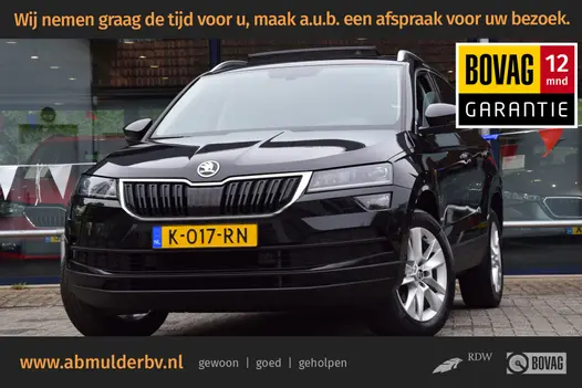 Skoda Karoq 1.5 TSI 150PK ACT Business Edition Plus DSG Automaat | Org. NL | BOVAG Garantie | Trekhaak | Panoramadak | Sportstuur | Full LED | Achteruitrijcamera | Navigatie |