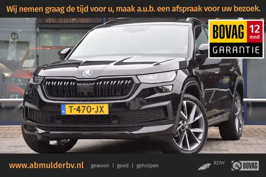 Skoda Kodiaq 1.5 TSI 150PK Sportline Business 7p 7-persoons DSG Automaat | Org. NL | BOVAG Garantie | Trekhaak |  Lederen Interieur | 20'' Velgen | Camera | Matrix LED | Virtual Cockpit | El. Kofferklep | Panoramadak |