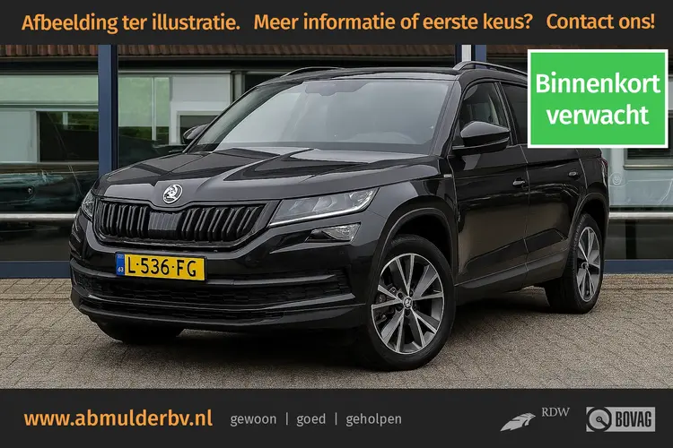 Skoda Kodiaq 1.5 TSI 150PK Sportline Business DSG Automaat | Org. NL | BOVAG Garantie | Trekhaak | Electrische Achterklep | Stoelverwarming | Virtual Dashboard | Apple Carplay/Android Auto |