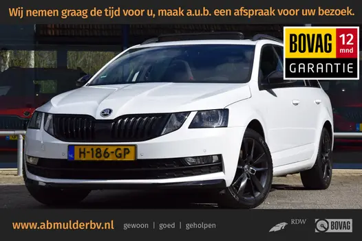 Skoda Octavia Combi 1.5 TSI Greentech Sport Business DSG Automaat | Org. NL | BOVAG Garantie | Trekhaak | Panoramadak | Stoelverwarming | DAB Radio | PDC Voor&Achter |