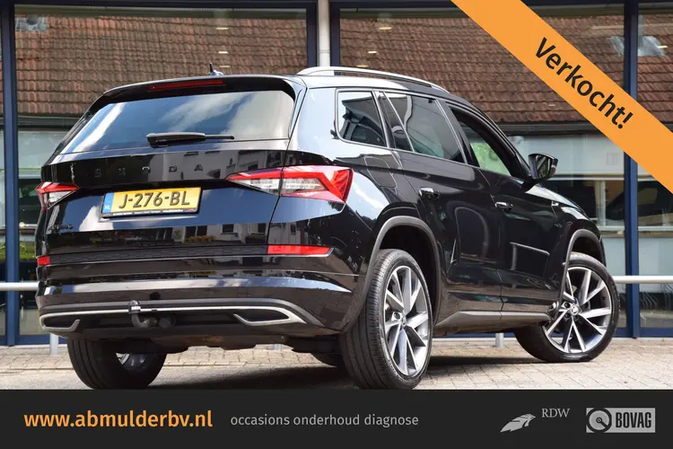 Skoda Kodiaq 1.5 TSI 150PK Sportline Business DSG Automaat | Org. NL | incl. BOVAG Garantie | Trekhaak |  Virtual Cockpit | Stoelverwarming | Camera | 20'' Velgen | Adaptive Cruise Control | Elektrische Kofferklep |