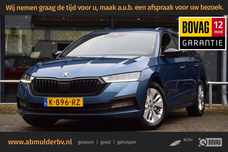 Skoda Octavia Combi 1.0 e-TSI Sport Business | Org. NL | BOVAG Garantie | Virtual Cockpit | Apple Carplay/Android Auto | Sportstoelen | PDC Voor&Achter | Full LED | Navigatie |