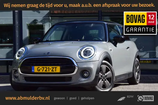 MINI 3-Deurs 1.5 136PK Cooper | Org. NL | BOVAG Garantie | DAB | LED koplampen en Achterlichten | Cruise Control | Airconditioning | Voorruitverwarming | 16'' Velgen met All Season Banden |