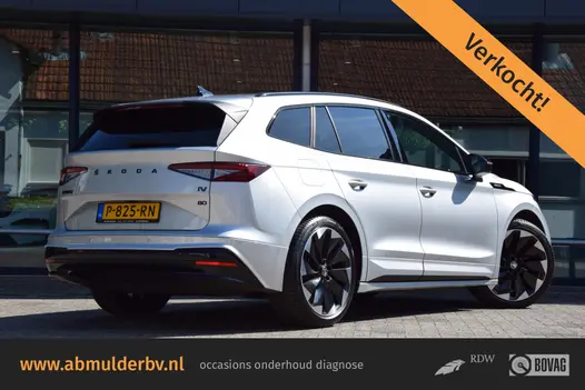 Skoda Enyaq iV 80 Sportline | Org. NL | BOVAG Garantie | SOH 95,32% |  Adaptive Cruise Control | 21'' Velgen | Matrix Koplampen |  Apple Carplay/Android Auto | Stoel&Stuurverwarming | Achteruitrijcamera |