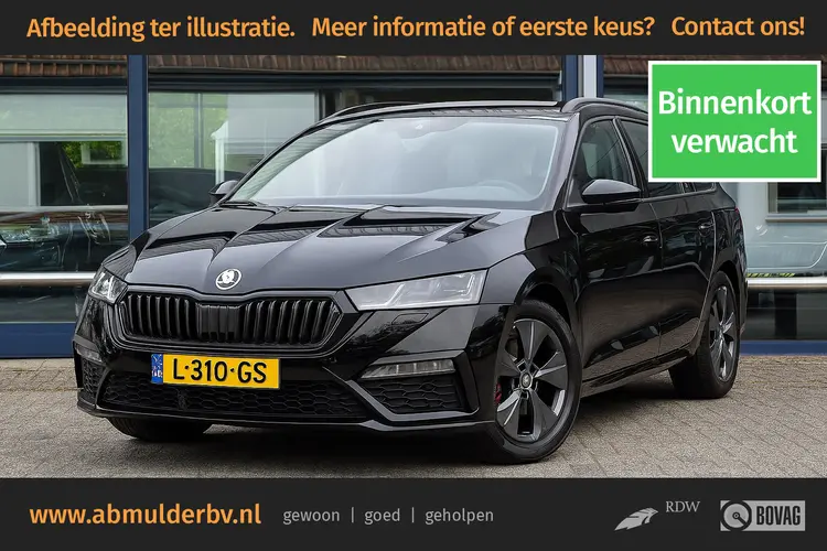 Skoda Octavia Combi 1.4 TSI 245PK RS iV PHEV Business DSG Automaat | Geen Import (uniek) | BOVAG Garantie | Plug in Hybride | Matrix LED | Adaptive Cruise Control | Schakelpaddles | Apple Carplay/Android Auto | Electrische Achterklep |