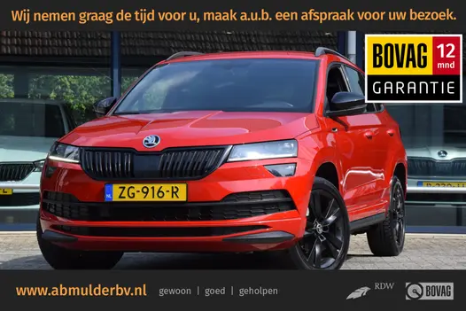 Skoda Karoq 1.5 TSI ACT Sportline Business DSG Automaat | incl. BOVAG Garantie | NL-Auto | Trekhaak | Navigatie | Virtual Cockpit | Achteruitrijcamera | 18'' Velgen | Full LED | Carplay | DAB | Keyless Entry&GO |