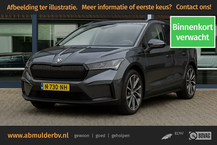 Skoda Enyaq iV 80 Sportline | Org. NL | BOVAG Garantie | SOH 92% | Trekhaak | Panoramadak |