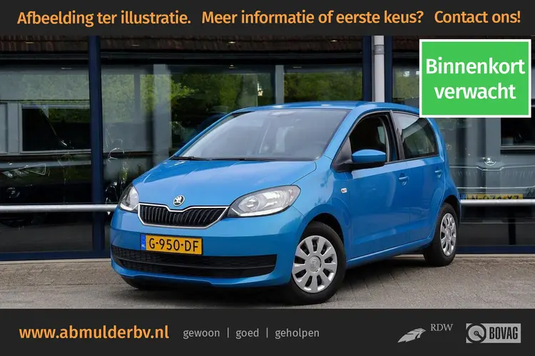 Skoda Citigo 1.0 60PK Greentech Ambition | Org. NL | BOVAG Garantie | Airco | Cruise control | Smartphone integratie |