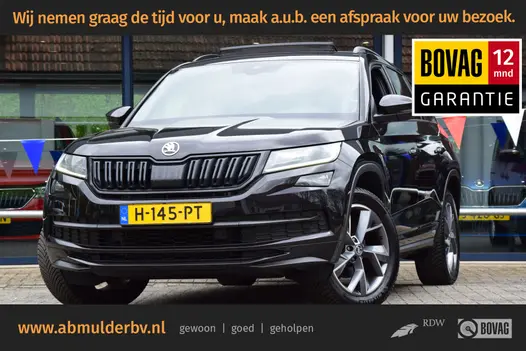 Skoda Kodiaq 1.5 TSI 150PK Sportline Business DSG Automaat | Org. NL | BOVAG Garantie | Trekhaak | Virtual Cockpit | 19'' Velgen All Season Band | Camera | Full LED | Stoelverwarming |