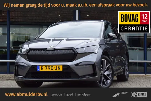 Skoda Enyaq iV 60 Sportline | Org. NL | BOVAG Garantie | SOH 95% | HUD | Stoel&Stuurverwarming | Camera | Adaptive Cruise Control | El. Kofferklep | 20'' Velgen | Full LED |