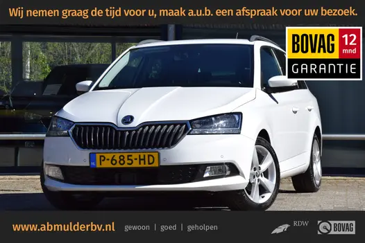 Skoda Fabia Combi 1.0 TSI 96PK Ambition | Org. NL | Incl. BOVAG Garantie | Adaptive Cruise Control | Parkeersensoren V&A | 16'' Velgen | Automatische Airco | Apple Carplay/Android Auto |