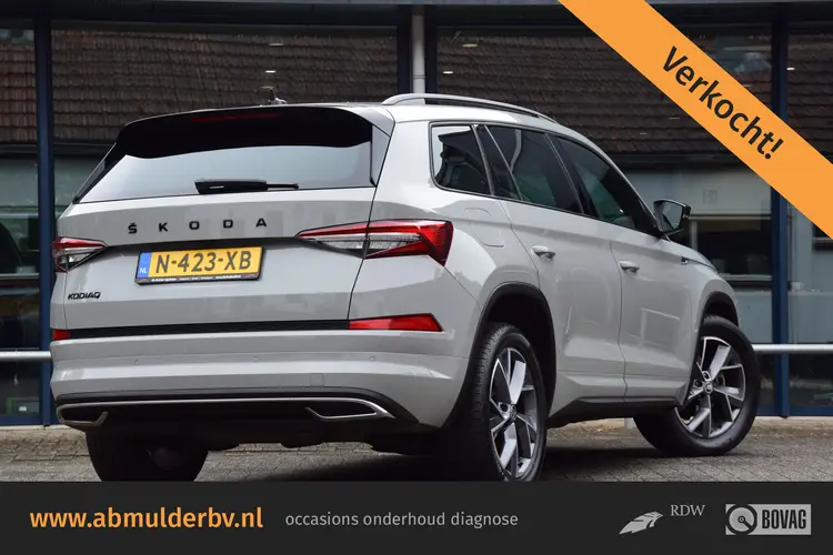 Skoda Kodiaq 1.5 TSI 150PK Sportline Business 7p / 7 Persoons DSG Automaat | Org. NL | BOVAG Garantie | Cruise control adaptief + file assistent | el. achterklep | keyless entry | camera |