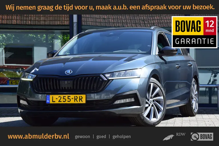 Skoda Octavia Combi 1.5 e-TSI 150PK Sport Business DSG Automaat | Org. NL | BOVAG Garantie | Adaptieve Cruise Control | Virtual Cockpit | Apple Carplay/Android Auto | 18'' Velgen | Full LED | afbeelding 1