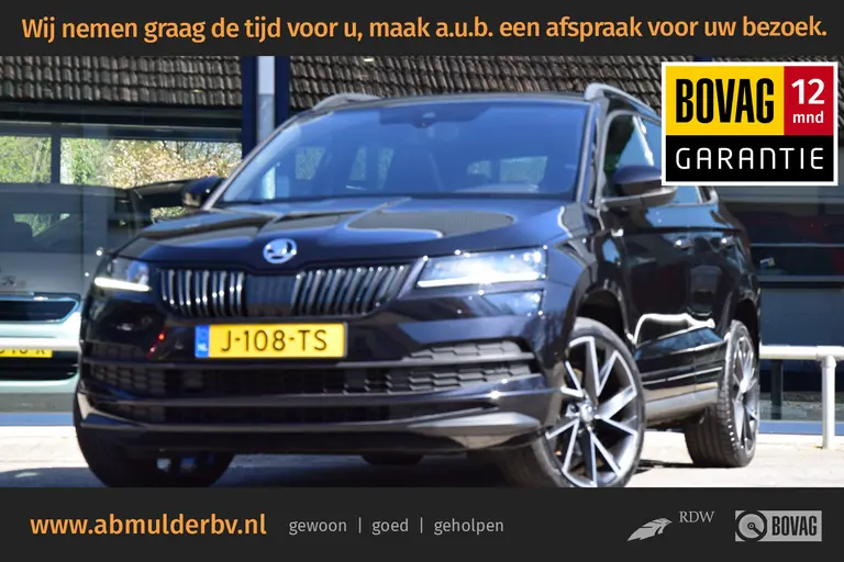 Skoda Karoq 1.5 TSI ACT Sportline Business | Org. NL | BOVAG Garantie | Panoramadak | Virtual Dashboard | Elektrische Achterklep | Achteruitrijcamera | 19'' Velgen | Stuur&Stoelverwarming | afbeelding 1