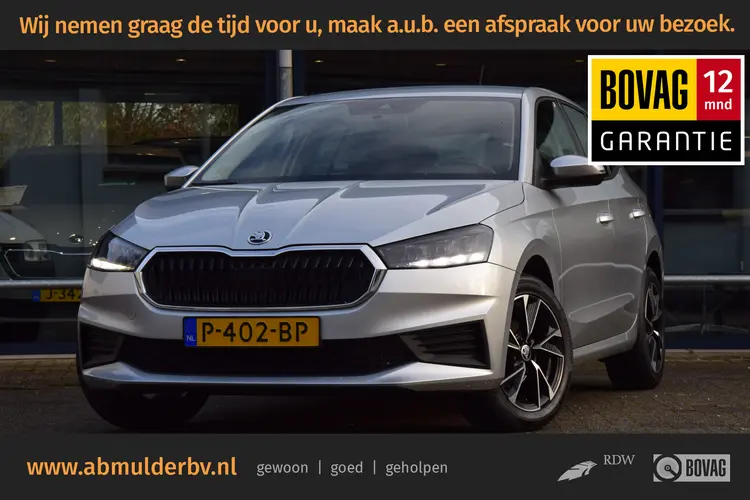 Skoda Fabia 1.0 TSI 96PK Ambition | Org. NL | BOVAG Garantie | 16'' Velgen | All Season Banden | Navigatie | LED Koplampen | PDC Achter | AppleCarplay/AndroidAuto | Airco | DAB |