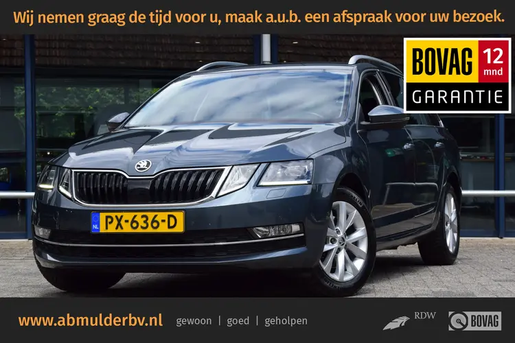Skoda Octavia Combi 1.0 TSI Greentech Style Business | Org. NL | BOVAG Garantie | Full LED | Half Leder | PDC Voor&Achter | Stoelverwarming | Sportstuur | Cruise Control |