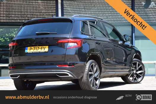 Skoda Karoq 1.5 TSI 150PK ACT Sportline Business DSG Automaat | Org. NL | BOVAG Garantie | Adaptive Cruise Control | El. Achterklep | Keyless Entry | Camera | 19'' Velgen |