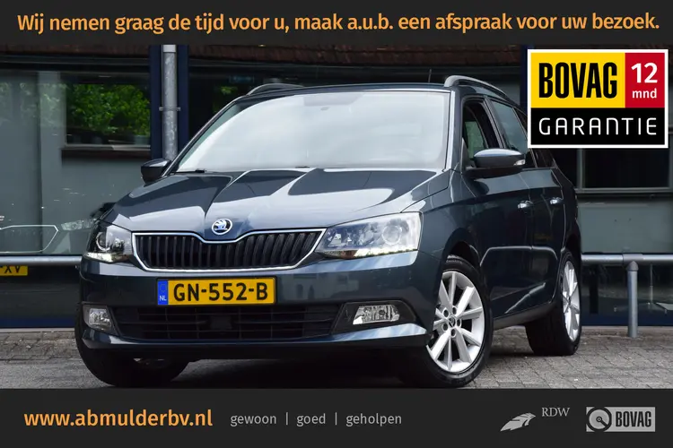 Skoda Fabia Combi 1.2 TSI Ambition | Org. NL | BOVAG Garantie | Trekhaak | Airco | Parkeersensoren Achter | 16'' velgen | Cruise Control | LED Dagrijverlichting |
