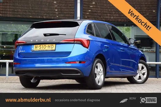 Skoda Scala 1.0 TSI 116PK Sport Business DSG Automaat | Org. NL | BOVAG Garantie | Panoramadak | Virtual Cockpit | PDC Achter | Full LED | Sportstoelen | Flippers |  Navi | Carplay |
