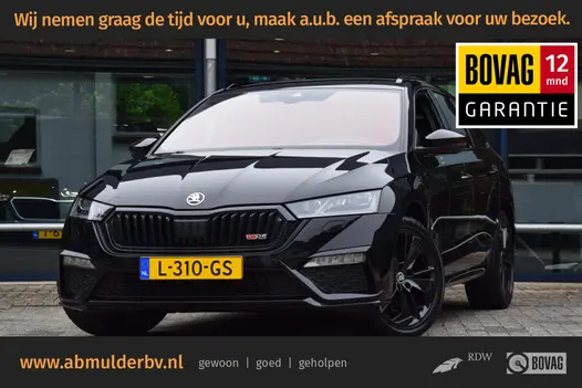 Skoda Octavia Combi 1.4 TSI 245PK RS iV PHEV Business DSG Automaat | Geen Import (uniek) | BOVAG Garantie | Plug in Hybride SOH 94,67% | Matrix LED | Adaptive Cruise Control | Apple Carplay/Android Auto | Electrische Achterklep |