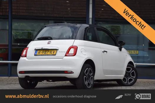 Fiat 500 1.0 Hybrid Club | Org. NL | BOVAG Garantie | Cruise Control | Apple Carplay/Android Auto | Climate Control | LED Dagrijverlichting | Two-Tone Metaakleur |