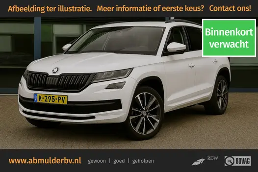 Skoda Kodiaq 1.5 TSI 150PK Sportline Business DSG Automaat | Org. NL | BOVAG Garantie | Trekhaak | Virtual Dashboard | Achteruitrijcamera | Lichtmetalen velgen 18" | Parking Distance Control V&A | Apple CarPlay |
