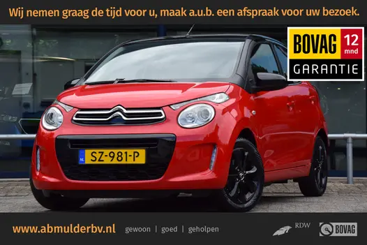 Citroën C1 1.0 VTi Shine | Org. NL | BOVAG Garantie | Achteruitrijcamera | Bluetooth | 15'' Velgen + All Season Banden | Climate Control | Multifunctioneel Stuur | Keurige Auto! |