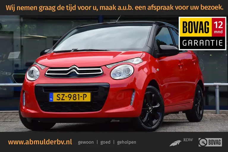 Citroën C1 1.0 VTi Shine | Org. NL | BOVAG Garantie | Achteruitrijcamera | Bluetooth | 15'' Velgen + All Season Banden | Climate Control | Multifunctioneel Stuur | Keurige Auto! | afbeelding 1