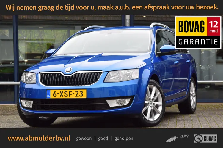 Skoda Octavia Combi 1.2 TSI 105PK Greentech Ambition Businessline DSG Automaat | Org. NL | BOVAG Garantie | Super lage KM stand met NAP | Trekhaak | Navigatie | Cruise Control |