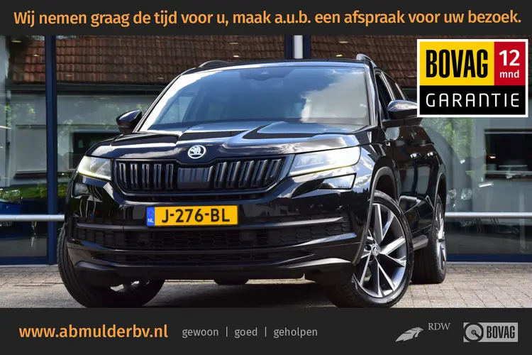 Skoda Kodiaq 1.5 TSI 150PK Sportline Business DSG Automaat | Org. NL | incl. BOVAG Garantie | Trekhaak |  Virtual Cockpit | Stoelverwarming | Camera | 20'' Velgen | Adaptive Cruise Control | Elektrische Kofferklep |