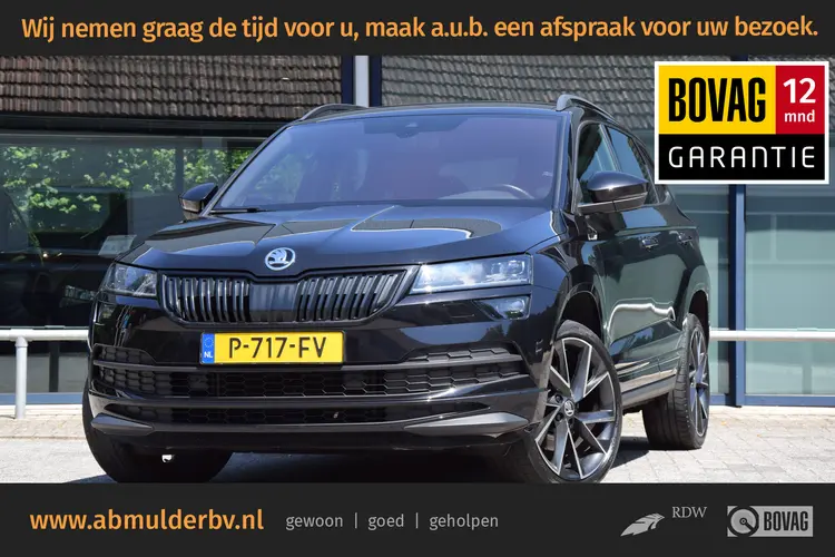 Skoda Karoq 1.5 TSI 150PK ACT Sportline Business DSG Automaat | Org. NL | BOVAG Garantie | Adaptive Cruise Control | El. Achterklep | Keyless Entry | Camera | 19'' Velgen |
