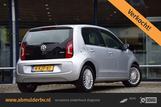 Volkswagen up! 1.0 high up! BlueMotion 5Deurs | Org. NL | APK 2-2027 | 15'' Velgen Met All Season Banden | Airconditioning | Uitneembaar Navigatiesysteem | Centrale Vergrendeling |