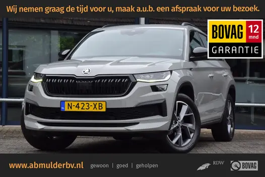 Skoda Kodiaq 1.5 TSI 150PK Sportline Business 7p / 7 Persoons DSG Automaat | Org. NL | BOVAG Garantie | Cruise control adaptief + file assistent | el. achterklep | keyless entry | camera |